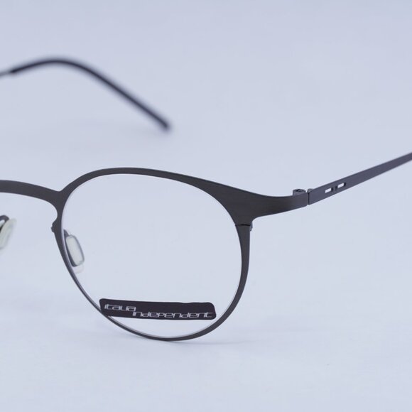 🕶️ New Italia Independent I-I 5200 078.000 Eyeglasses - Gunmetal Frame - Picture 3 of 9